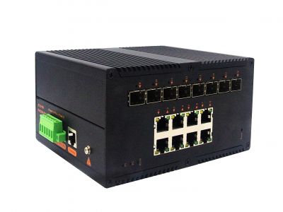 工業(yè)級POE（NT品牌）管理型千兆8光8電(M系列）交換機(jī)